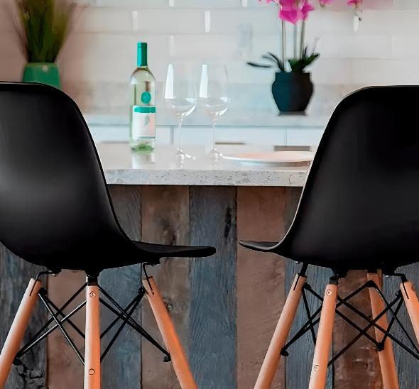 Стул барный Eames черный